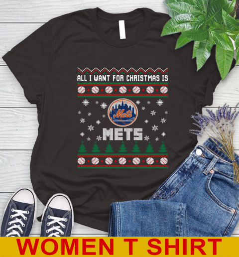 MLB All I Want For Christmas Is New York Mets Baseball Sports 93