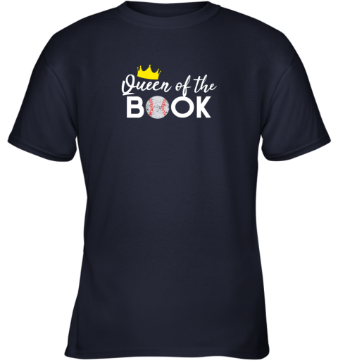 7evj scorekeeper baseball team scorebook queen youth t shirt 26 front navy
