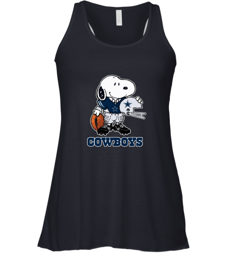 Snoopy A Strong And Proud Dallas Cowboys Player NFL Racerback Tank