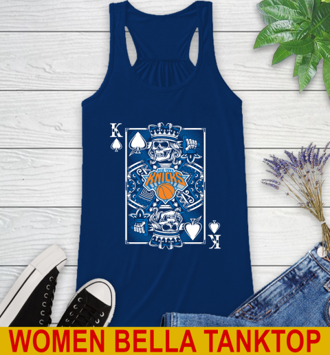 New York Knicks NBA Basketball The King Of Spades Death Cards Shirt Racerback Tank 7