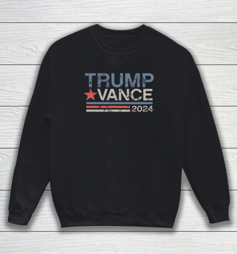 Trump Vance 2024 Retro Stripe Trump JD Vance Sweatshirt