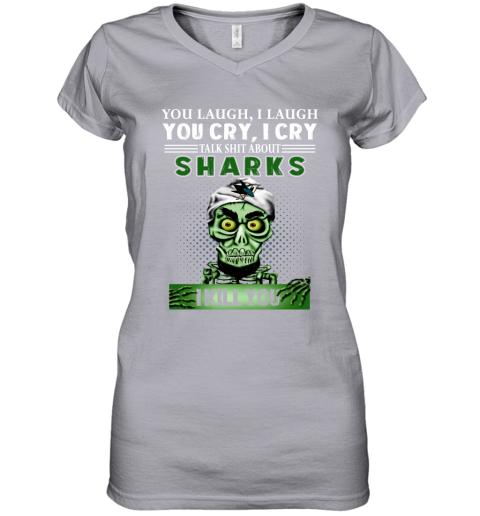 NHL Talk Shit About San Jose Sharks I Kill You Achmed The Dead Terrorist Jeffrey Dunham Hockey ExD0Ok7CVDq women v neck t shirt 39 95 151514 front sport grey