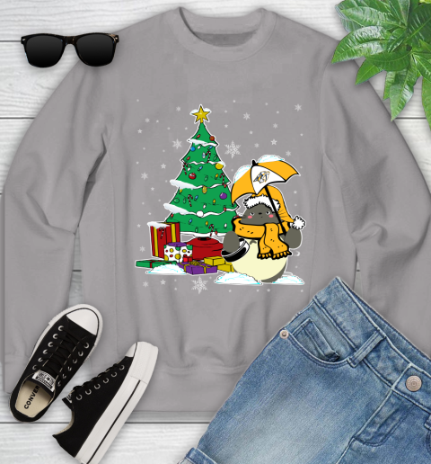 Nashville Predators NHL Hockey Cute Tonari No Totoro Christmas Sports Youth Sweatshirt 3