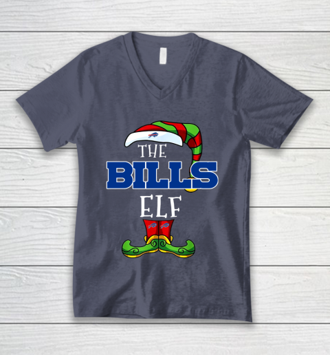 Buffalo Bills Christmas ELF Funny NFL V-Neck T-Shirt 7