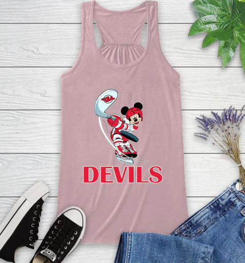 NHL Hockey New Jersey Devils Cheerful Mickey Mouse Shirt Racerback Tank 11 NHL Hockey New Jersey Devils Cheerful Mickey Mouse Shirt Racerback Tank - Image 11