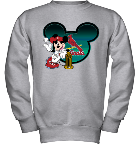MLB St.Louis Cardinals The Commissioner's Trophy Mickey Mouse Disney  Baseball T Shirt - Rookbrand