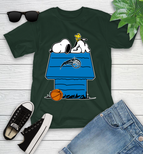 Orlando Magic NBA Basketball Snoopy Woodstock The Peanuts Movie Youth T-Shirt 5