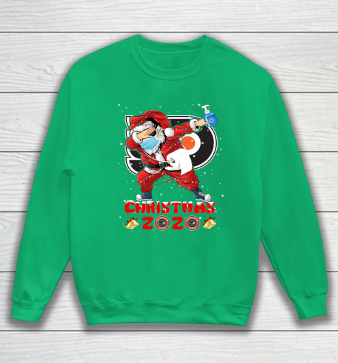 Philadelphia Flyers Funny Santa Claus Dabbing Christmas 2020 NHL Sweatshirt 5