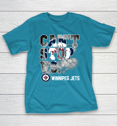 NHL Winnipeg Jets Hockey Can't Stop Vs T-Shirt 7