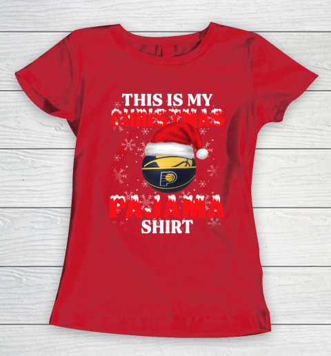 Indiana Pacers This Is My Christmas Pajama Shirt NBA Women's T-Shirt 9
