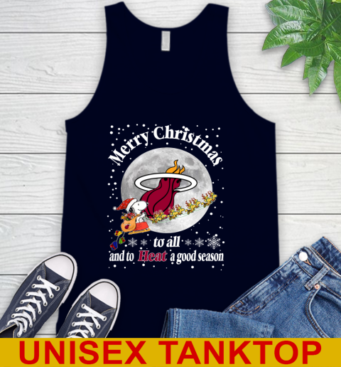 Miami Heat Merry Christmas To All And To Heat A Good Season NBA Basketball Sports Tank Top 2