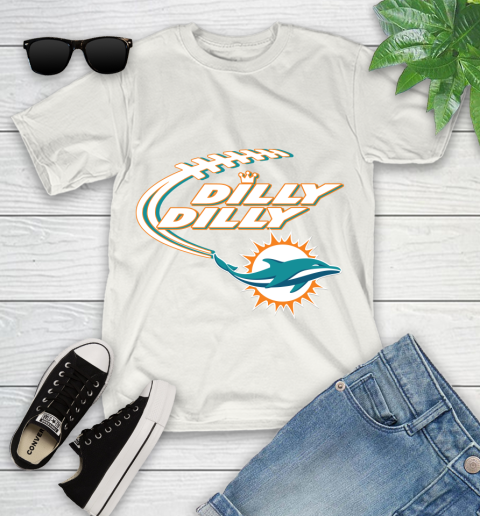 NFL Miami Dolphins Dilly Dilly Football Sports Youth T-Shirt