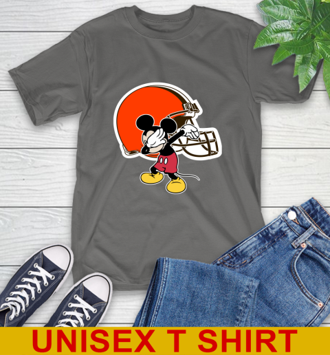 Cleveland Browns NFL Football Dabbing Mickey Disney Sports T-Shirt 8