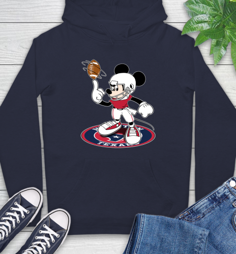 NFL Football Houston Texans Cheerful Mickey Disney Shirt Hoodie 4