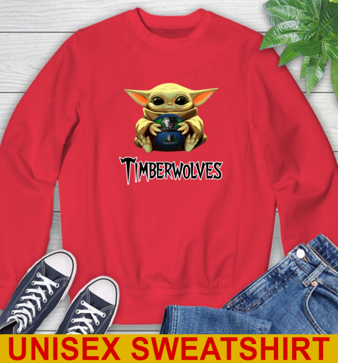 NBA Basketball Minnesota Timberwolves Star Wars Baby Yoda Shirt 34