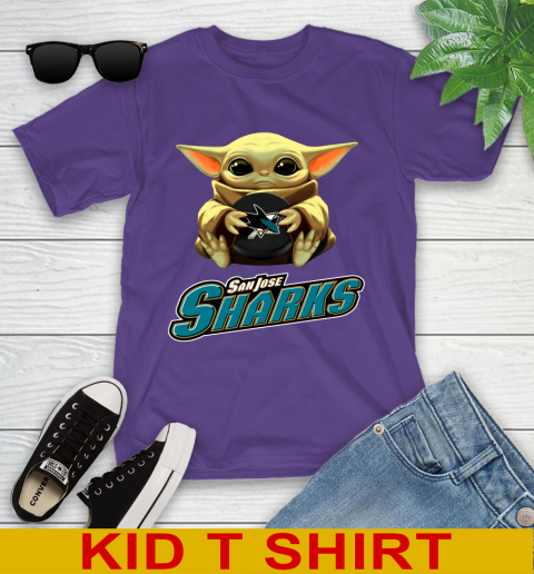 NHL Hockey San Jose Sharks Star Wars Baby Yoda Shirt 104