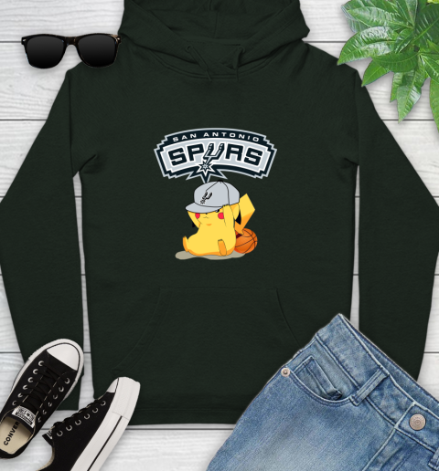 NBA Pikachu Basketball Sports San Antonio Spurs Youth Hoodie 13