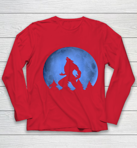 Werewolf Blue Moon wolf full moon on Halloween costume 2020 Youth Long Sleeve 8