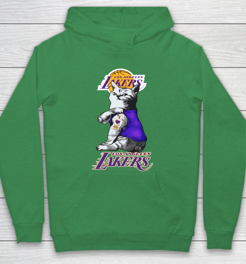 NBA Basketball My Cat Loves Los Angeles Lakers Hoodie 5