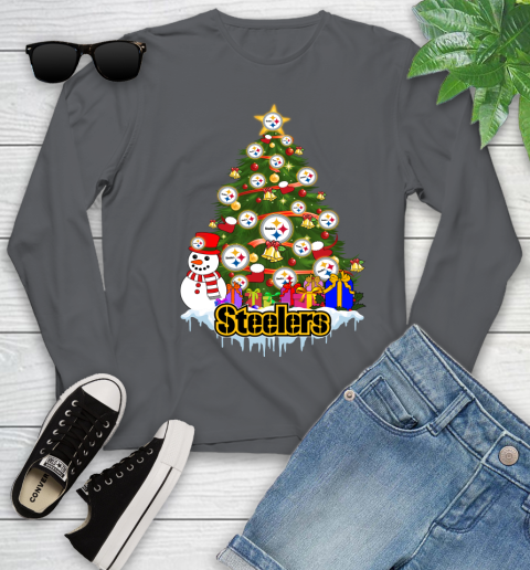 Pittsburgh Steelers Merry Christmas NFL Football Sports Youth Long Sleeve 8