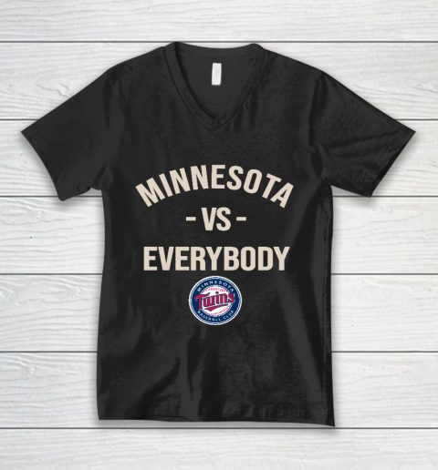 Minnesota Twins Vs Everybody V-Neck T-Shirt