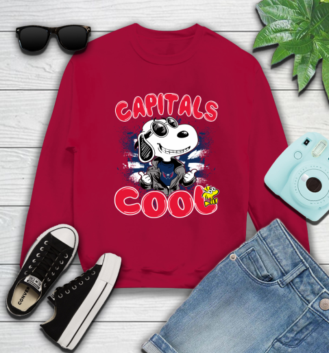 NHL Hockey Washington Capitals Cool Snoopy Shirt Sweatshirt - Image 9