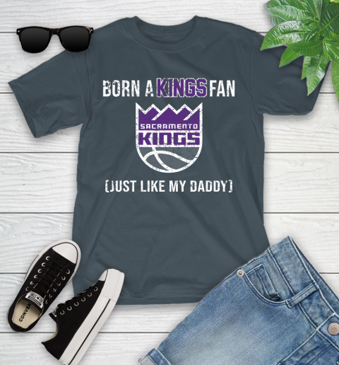 NBA Sacramento Kings Loyal Fan Just Like My Daddy Basketball Shirt Youth T-Shirt 9