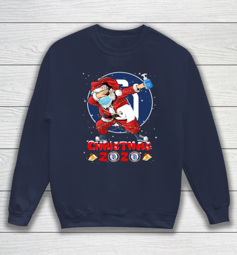San Diego Padres Funny Santa Claus Dabbing Christmas 2020 MLB Sweatshirt 2