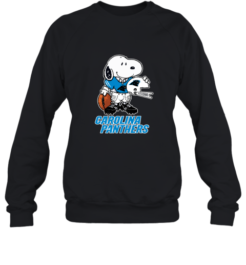Snoopy A Strong And Proud Carolina Panthers Player NFL Sweatshirt