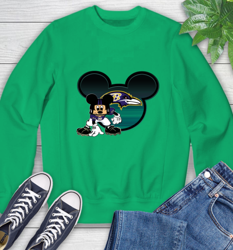 NFL Baltimore Ravens Mickey Mouse Disney Football T Shirt Sweatshirt 6
