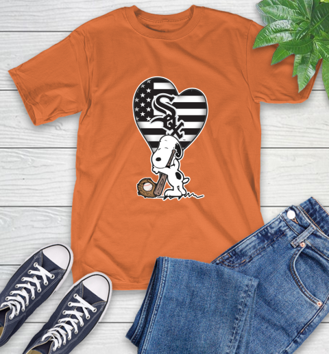 Chicago White Sox MLB Baseball The Peanuts Movie Adorable Snoopy T-Shirt 5