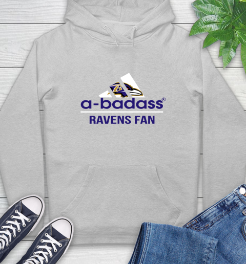 Baltimore Ravens NFL Football A Badass Adidas Adoring Fan Sports Hoodie 6