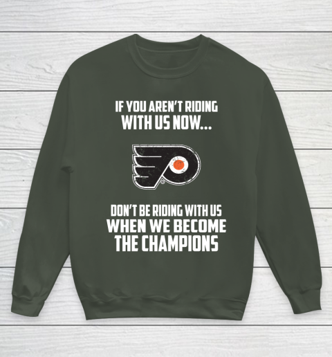 NHL Philadelphia Flyers Hockey We Become The Champions Youth Sweatshirt 8
