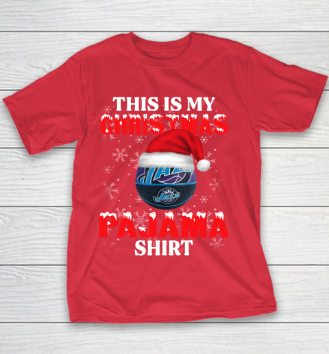 Utah Jazz This Is My Christmas Pajama Shirt NBA Youth T-Shirt 7