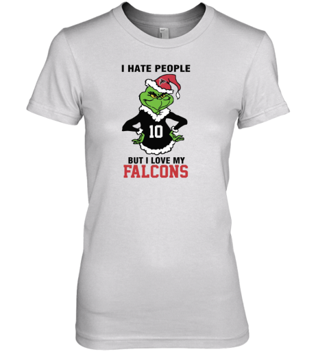 I Hate People But I Love My Falcons Atlanta Falcons NFL Teams Premium Women's T-Shirt