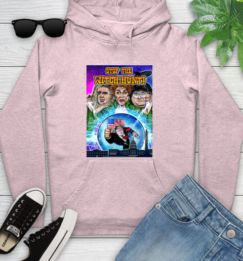 Stop The Witch Hunt Trump Youth Hoodie 10
