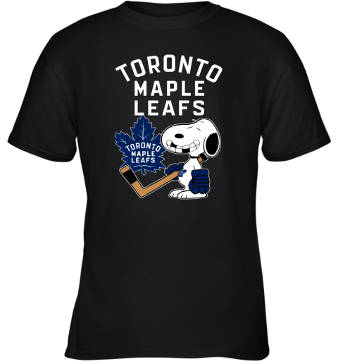 Toronto Maple Leafs Ice Hockey Broken Teeth Snoopy NHL Youth T-Shirt