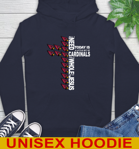 NFL All I Need Today Is A Little Bit Of Arizona Cardinals Shirt Hoodie 3