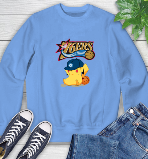 NBA Pikachu Basketball Sports Philadelphia 76ers Sweatshirt 11