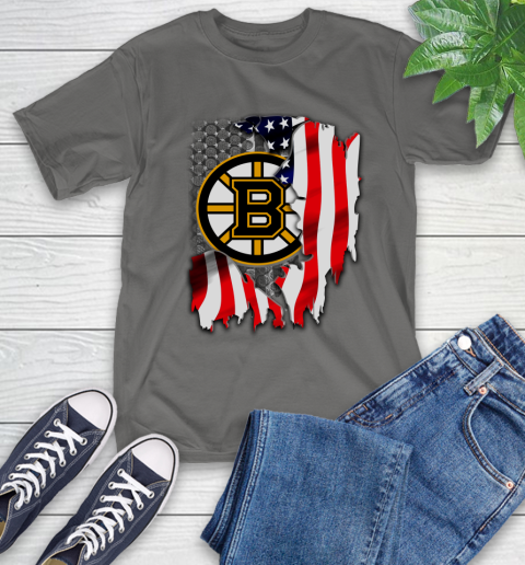 Boston Bruins NHL Hockey American Flag T-Shirt 11 Boston Bruins NHL Hockey American Flag T-Shirt - Image 11