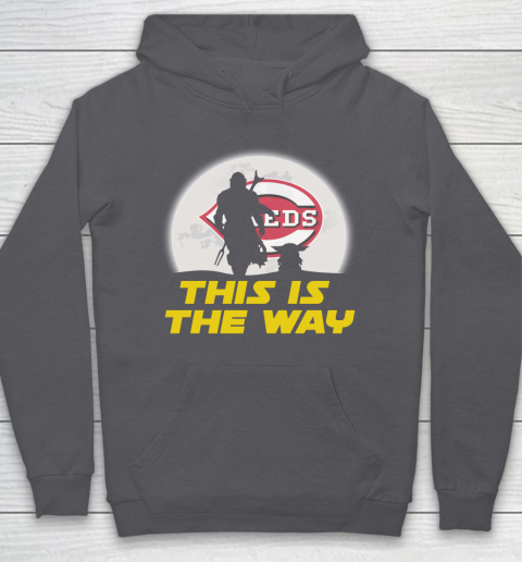 Cincinnati Reds MLB Baseball Star Wars Yoda And Mandalorian This Is The Way Hoodie 4
