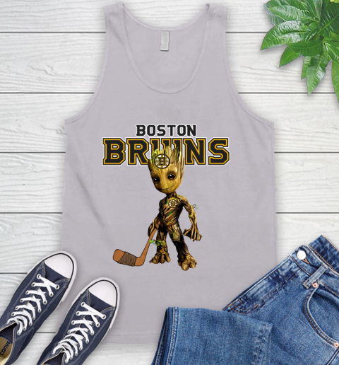 Boston Bruins NHL Hockey Groot Marvel Guardians Of The Galaxy Tank Top 4