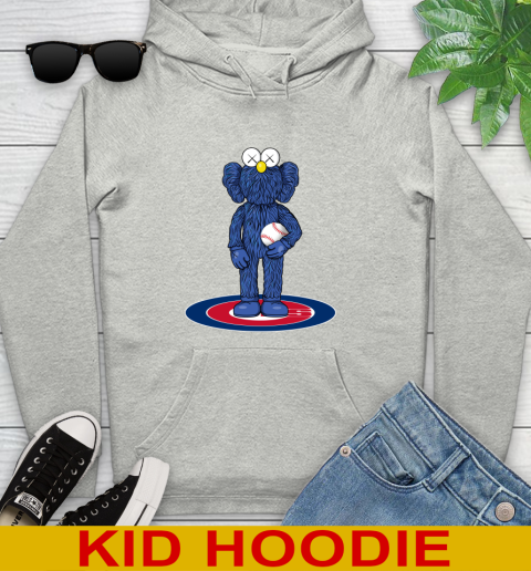 MLB Baseball Chicago Cubs Kaws Bff Blue Figure Shirt Youth Hoodie