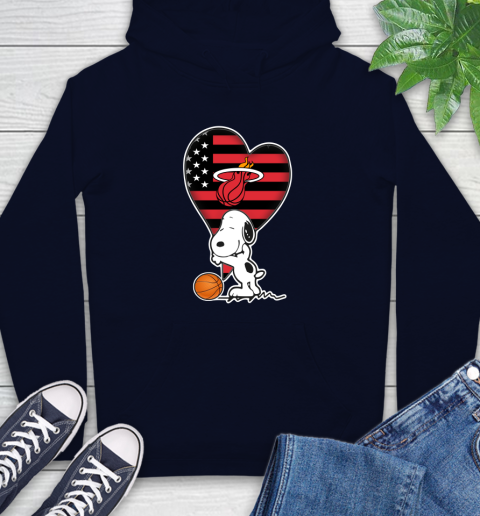 Miami Heat NBA Basketball The Peanuts Movie Adorable Snoopy Hoodie 4