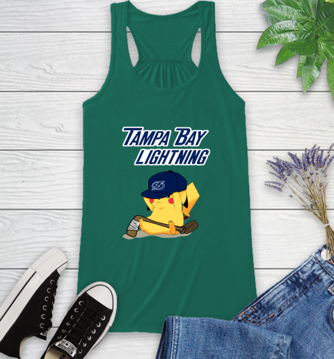 NHL Pikachu Hockey Sports Tampa Bay Lightning Racerback Tank 7