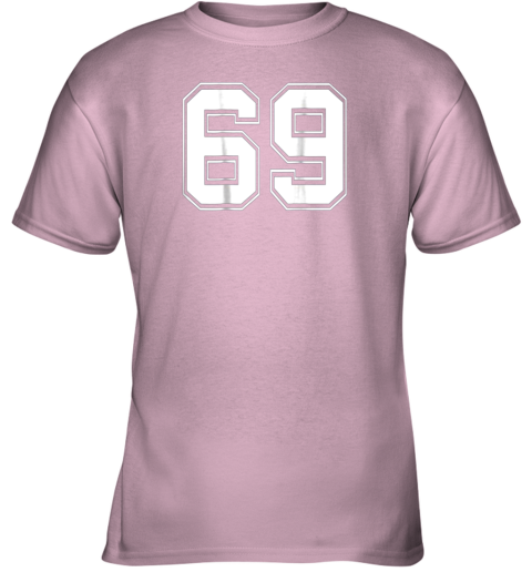 Number 69 Football Baseball Soccer Jersey Uniform Youth T-Shirt 