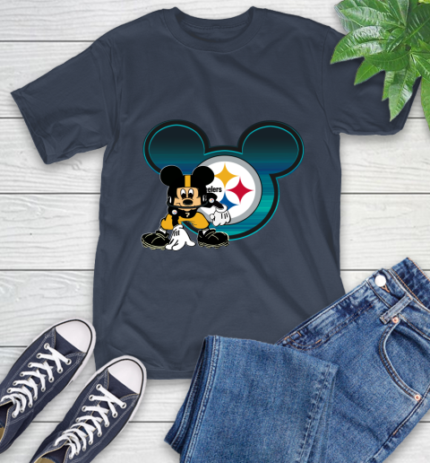 NFL Pittsburgh Steelers Mickey Mouse Disney Football T Shirt T-Shirt 4