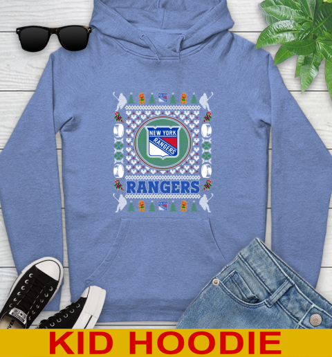New York Rangers Merry Christmas NHL Hockey Loyal Fan Youth Hoodie 12