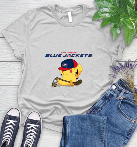 NHL Pikachu Hockey Sports Columbus Blue Jackets Women's T-Shirt