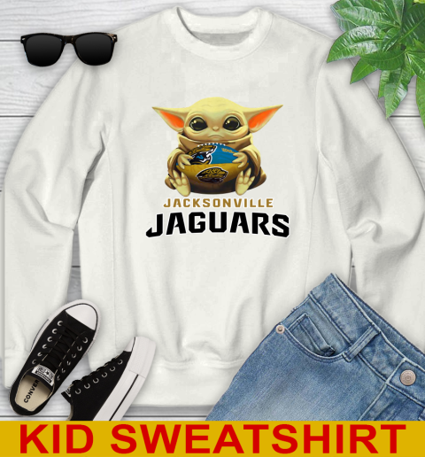 NFL Football Jacksonville Jaguars Baby Yoda Star Wars Shirt Youth Sweatshirt